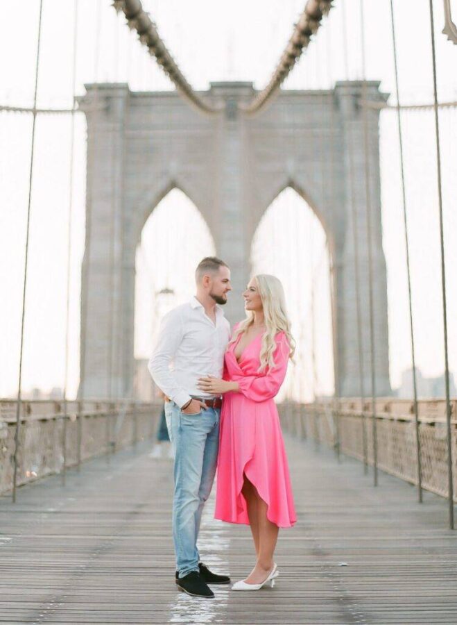 Fine Art Engagement in Central Park & Brooklyn Bridge - photo 17