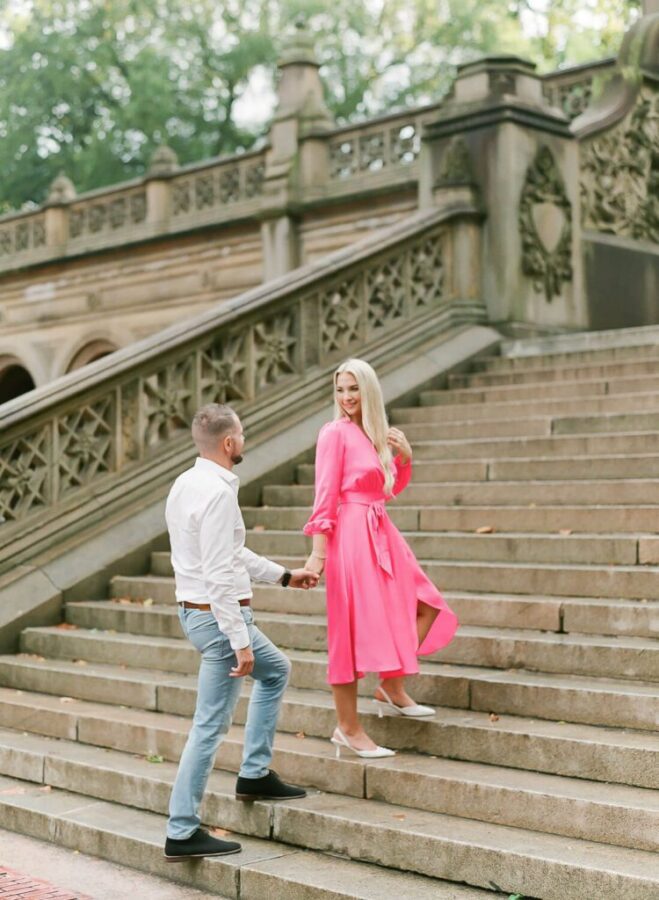 Fine Art Engagement in Central Park & Brooklyn Bridge - photo 3