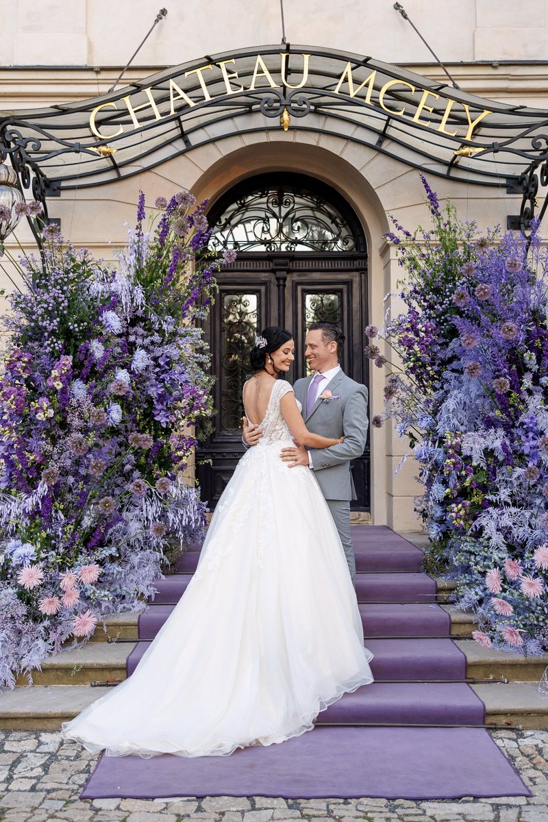Chateau-mcely-wedding-couple Wedding couple at Chateau Mcely near Prague