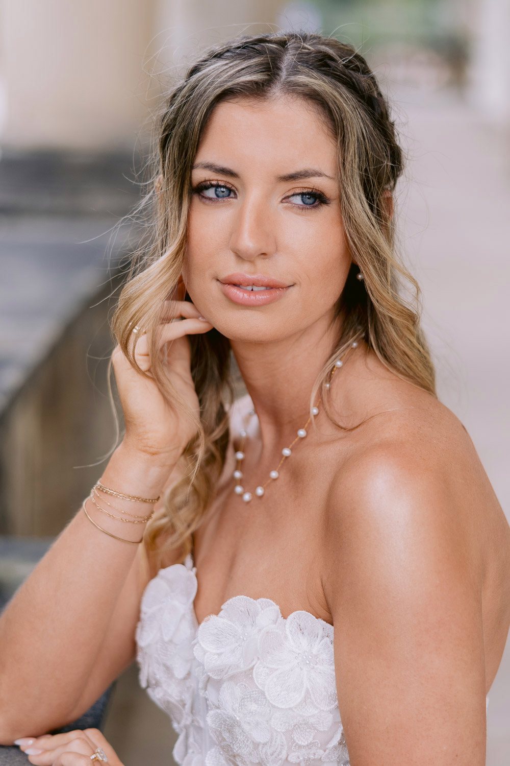 Lobkowicz Palace Elopement Bride Portrait Portrait of the bride
