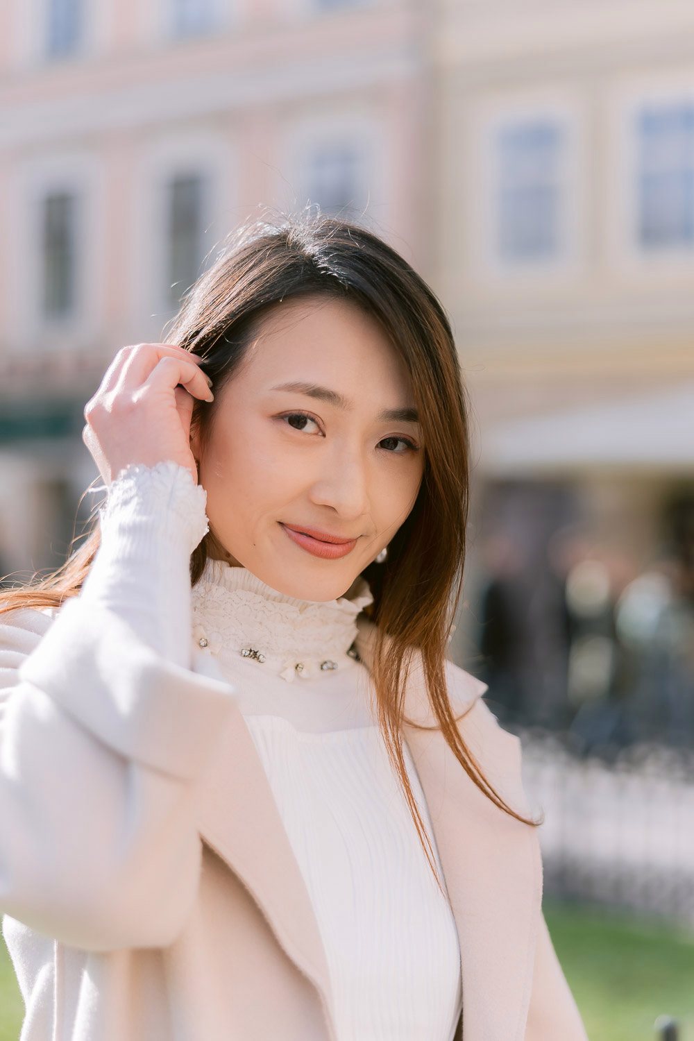 Portrait of her in Prague Old Town